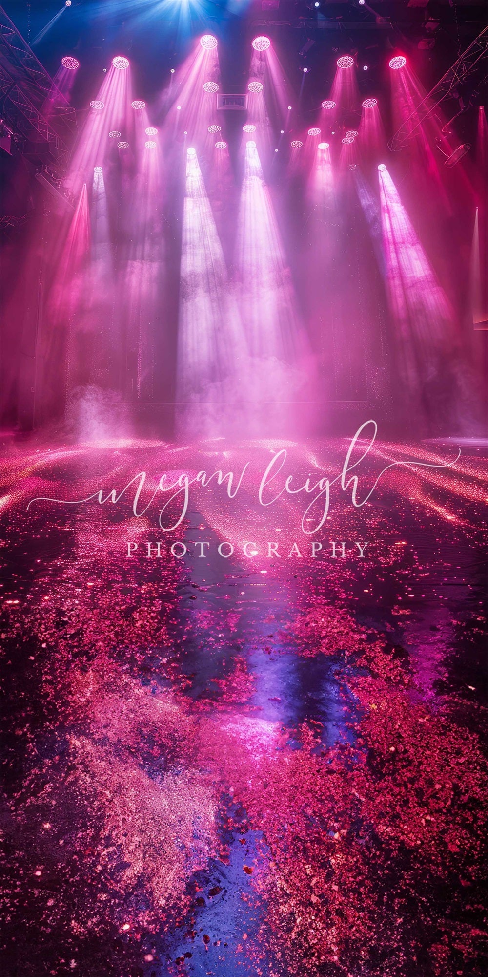 Kate Sweep Super Star Backdrop Purple Stage Light Designed by Megan Leigh - Kate Backdrop AU
