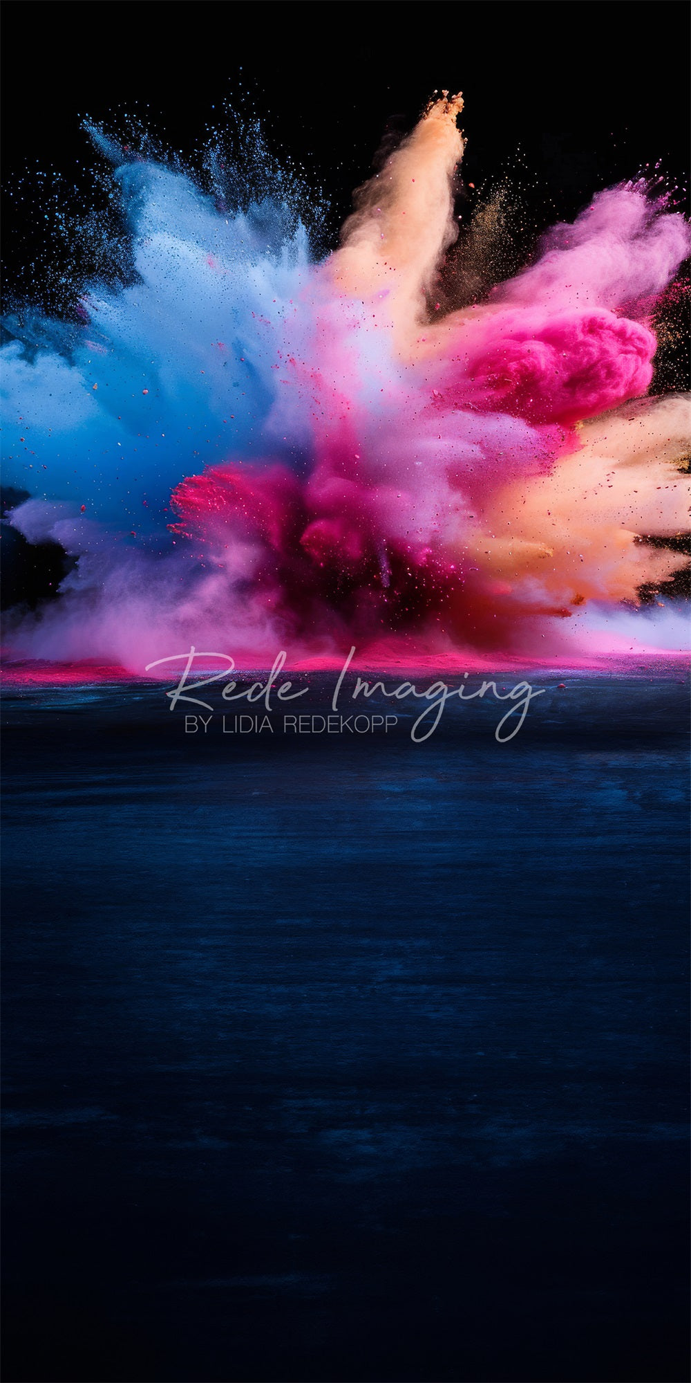 Kate Sweep Cool Colorful Burst of Powder Backdrop Designed by Lidia Redekopp