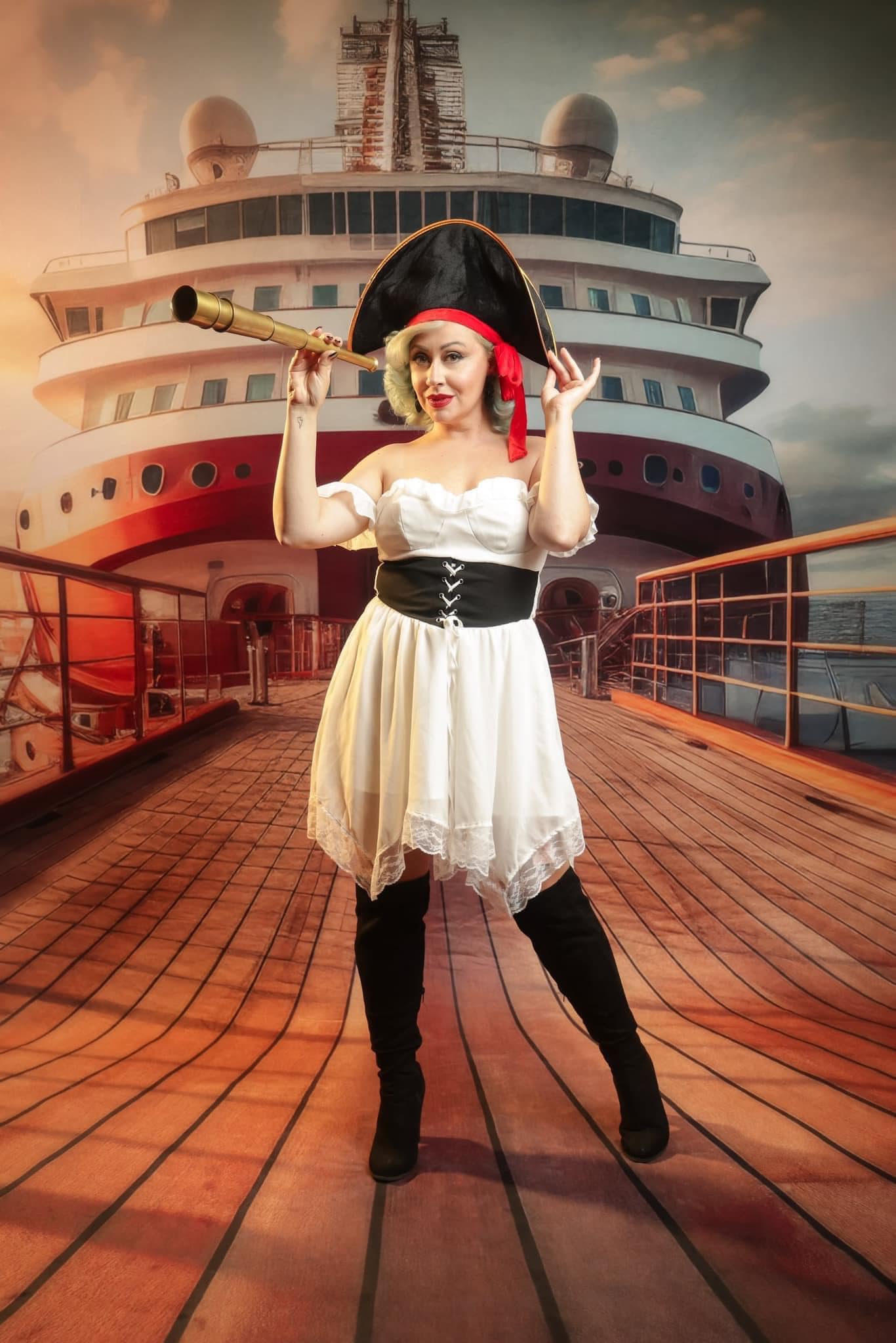 Kate Sweep Cruise Wooden Port Backdrop Designed by Lidia Redekopp - Kate Backdrop AU