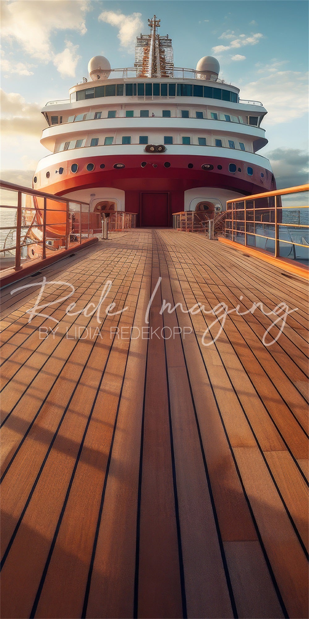 Kate Sweep Cruise Wooden Port Backdrop Designed by Lidia Redekopp - Kate Backdrop AU