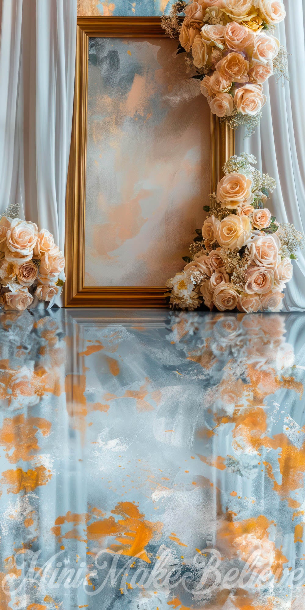 LONSALE Kate Sweep Light Blue Fine Art Backdrop Designed by Mini Makebelieve