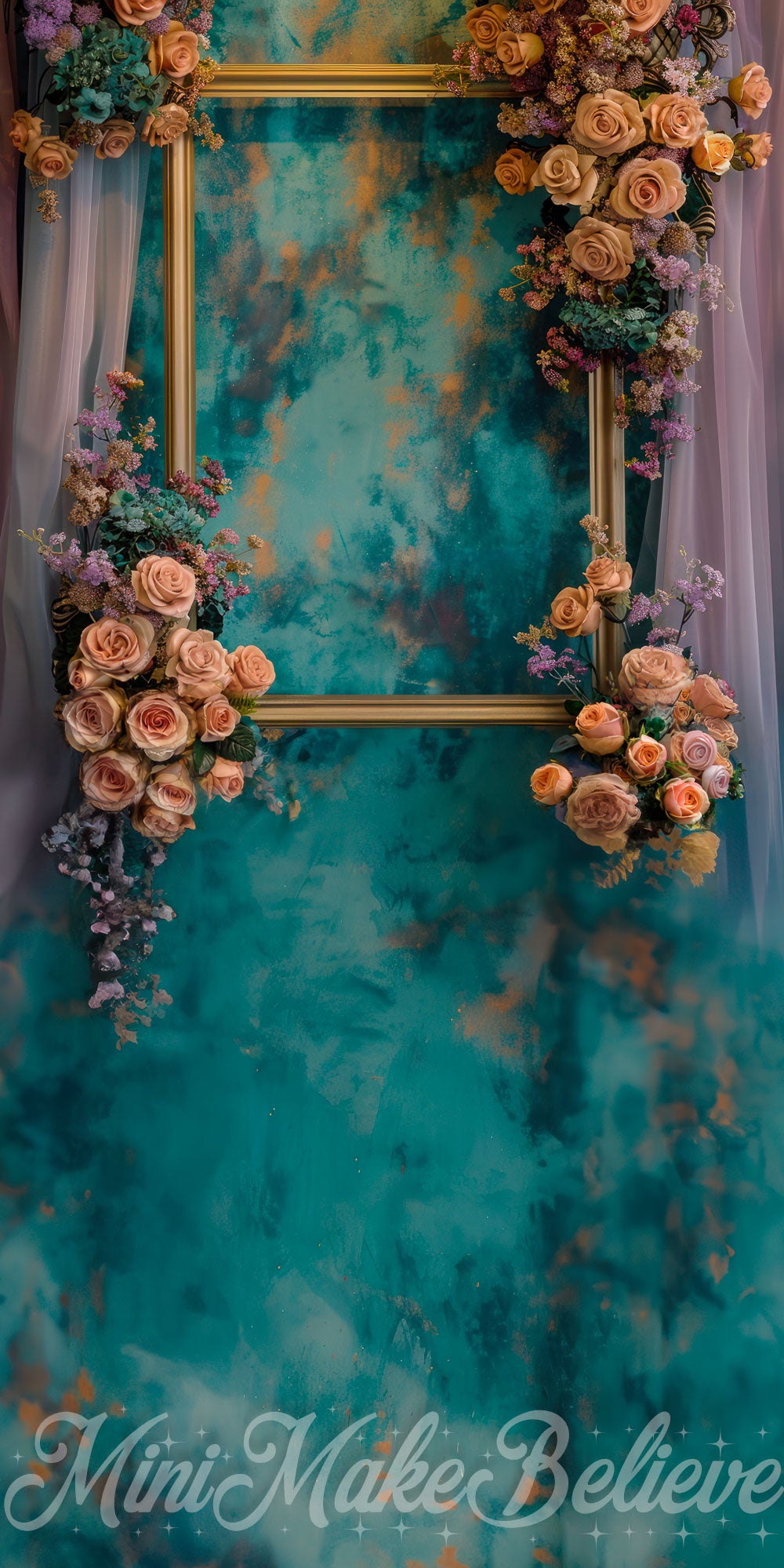 Kate Teal Fine Art Backdrop for Photography Designed by Mini Makebelieve - Kate Backdrop AU