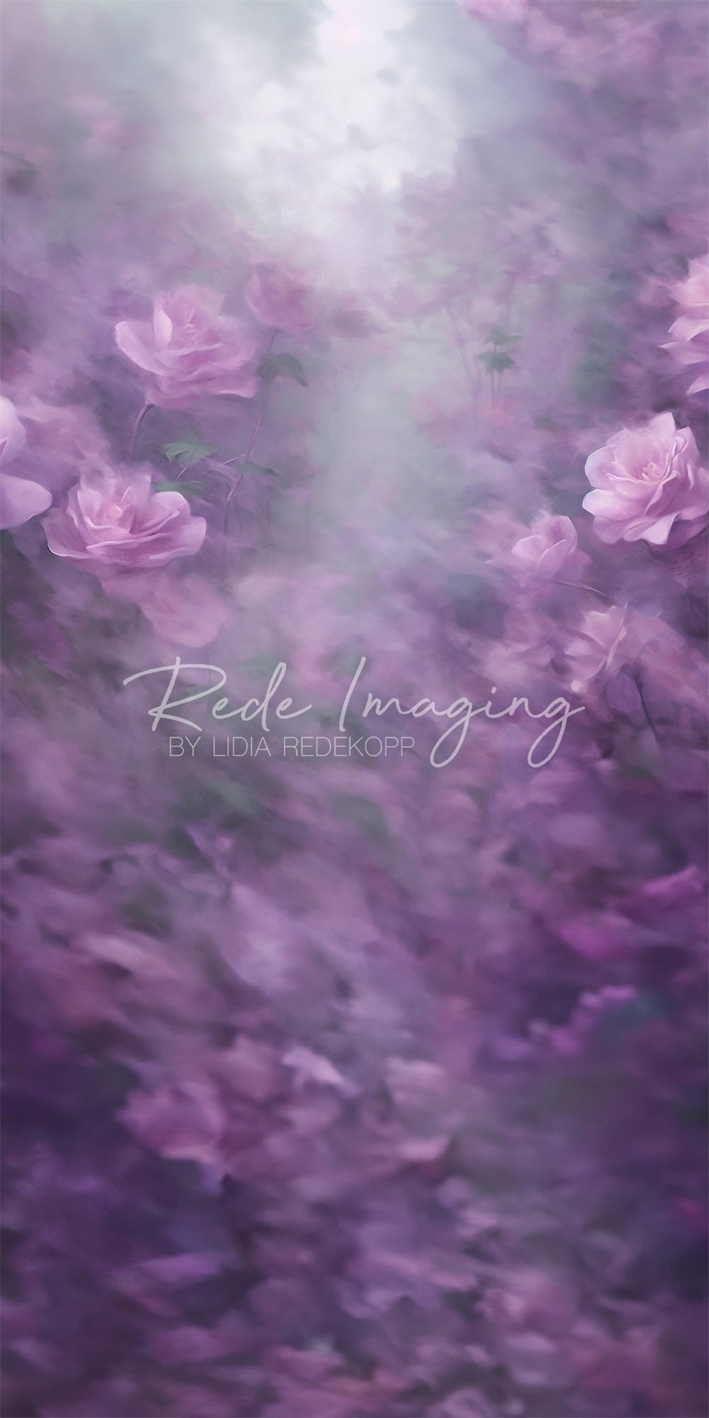 Kate Sweep Fine Art Purple Bokeh Lavender Flower Backdrop Designed by Lidia Redekopp - Kate Backdrop AU