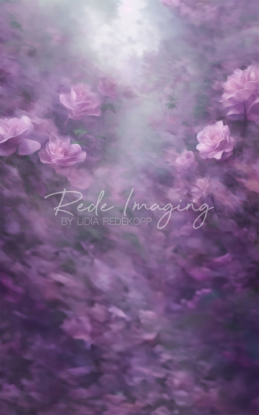 Kate Sweep Fine Art Purple Bokeh Lavender Flower Backdrop Designed by Lidia Redekopp - Kate Backdrop AU