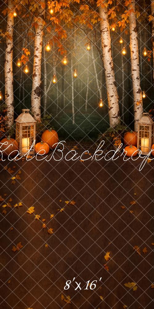 Kate Autumn Maple Forest Pumpkin Backdrop Designed by Emetselch - Kate Backdrop AU