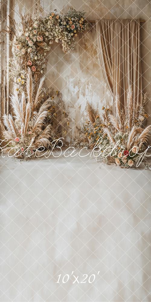 Kate Boho Floral Backdrop Dried Flower Designed by Chain Photography - Kate Backdrop AU