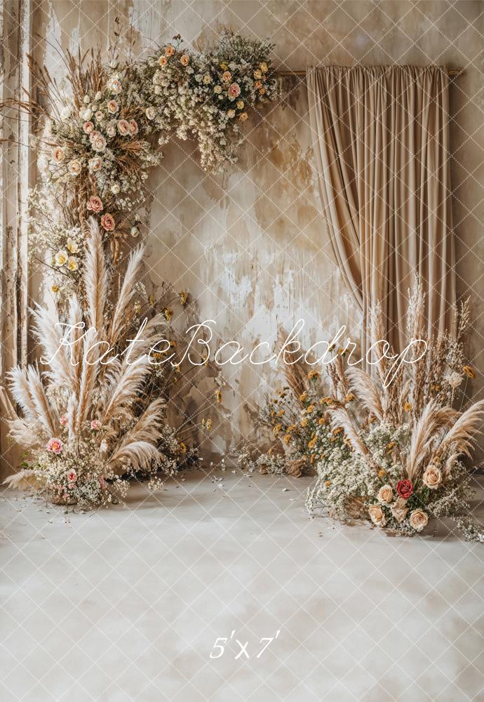 Kate Boho Floral Backdrop Dried Flower Designed by Chain Photography - Kate Backdrop AU