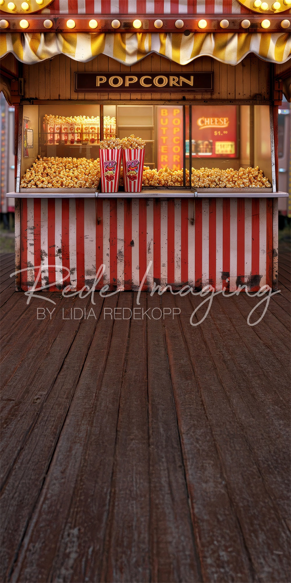 Kate Sweep Popcorn Stand Backdrop Designed by Lidia Redekopp