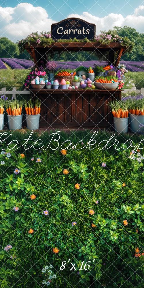 Kate Sweep Carrot Grass Easter Backdrop Designed by Mini MakeBelieve - Kate Backdrop AU