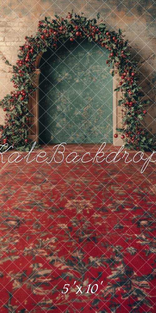 Kate Sweep Festive Holly Christmas Arch Backdrop Designed by Lidia Redekopp