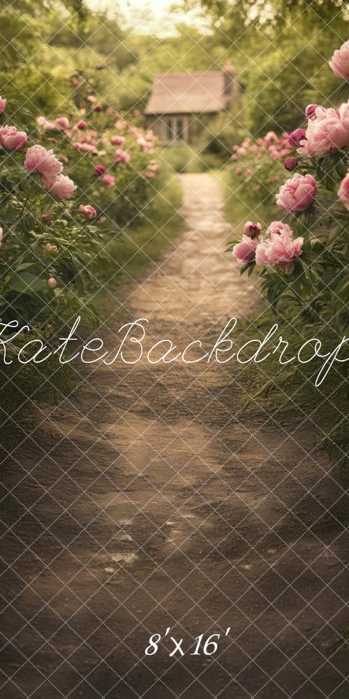 Kate Sweep Spring Countryside Pathway Backdrop Designed by Lidia Redekopp