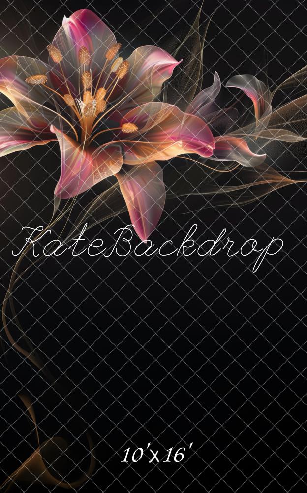 Kate Sweep Glowing Lillies Backdrop Designed by Lidia Redekopp