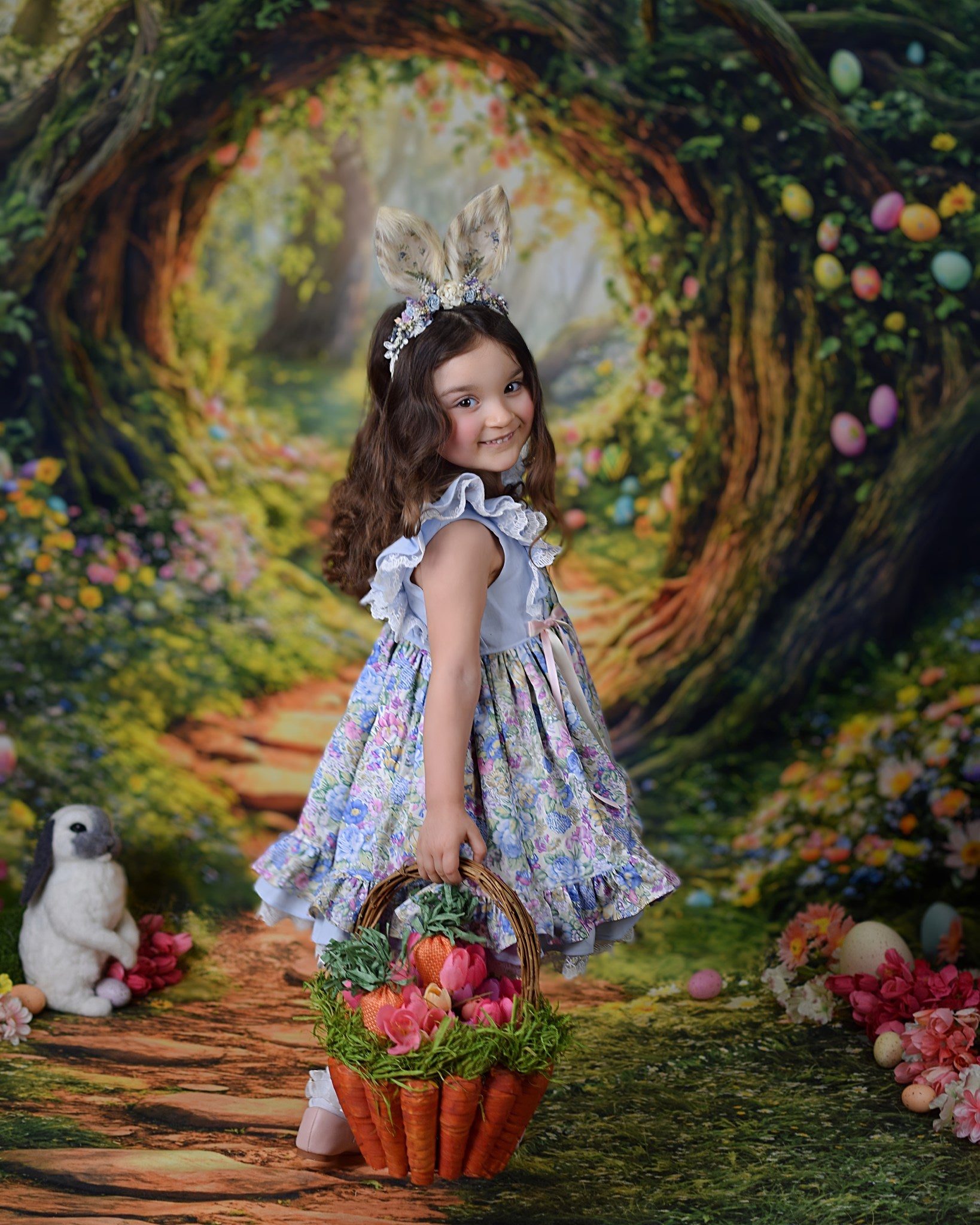 Kate Sweep Easter Forest Tree Arch Path Backdrop Designed by Emetselch