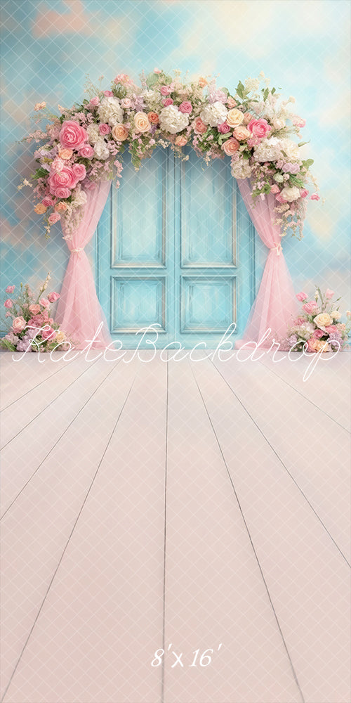 Kate Sweep Floral Arch Spring Backdrop Designed by Patty Roberts