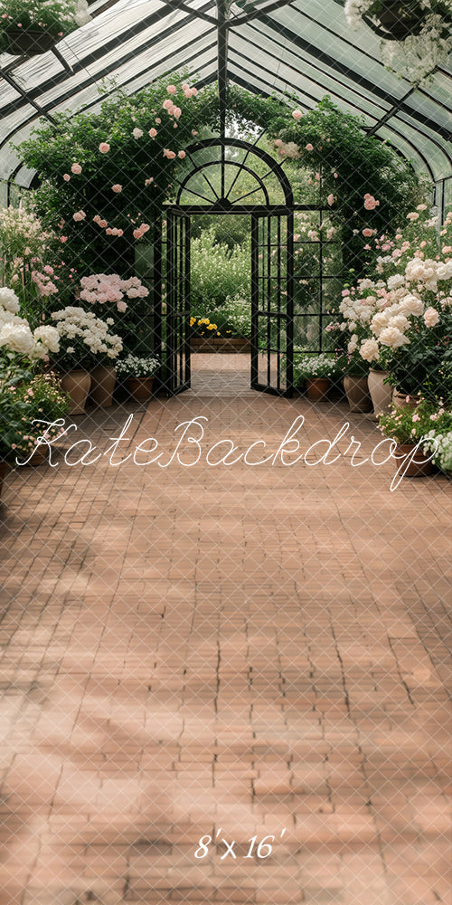 Kate Sweep Greenhouse Garden Path Backdrop Designed by Patty Roberts - Kate Backdrop AU
