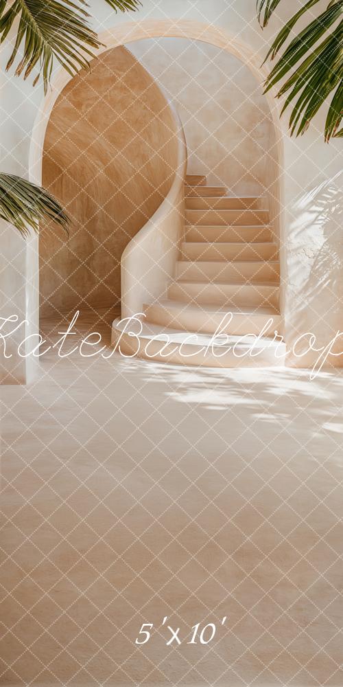 Kate Sweep Arch Tropical Cascading Stairs Backdrop Designed by Emetselch - Kate Backdrop AU