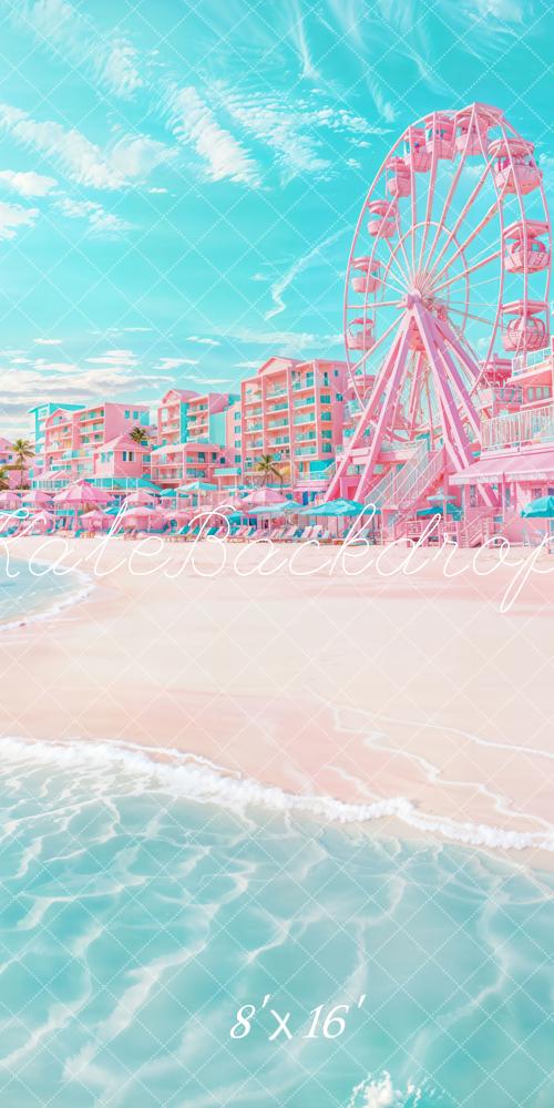 Kate Sweep Ferris Wheel Beach Backdrop Designed by Emetselc