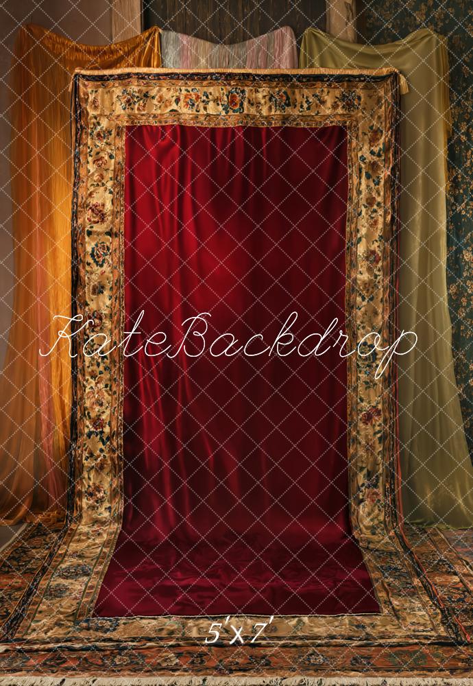 Kate Red Tapestry Style Backdrop Designed by Emetselch - Kate Backdrop AU