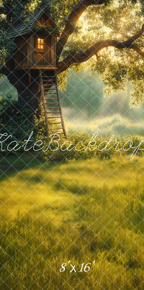 Kate Sweep Nature Tree House Backdrop Designed by Emetselch - Kate Backdrop AU