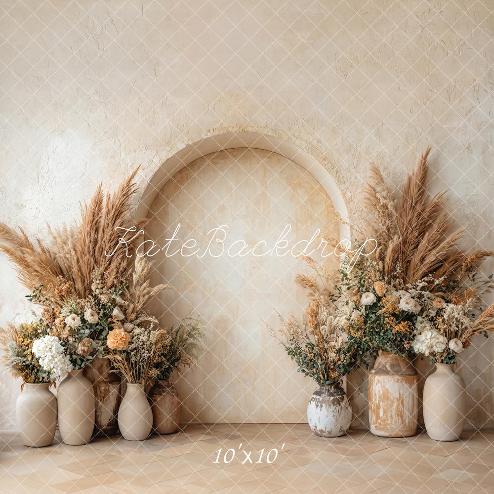 Kate Warm Boho Arch Backdrop Designed by Emetselch