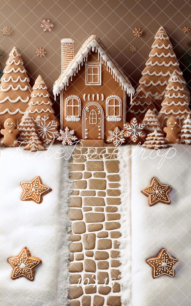 Kate Sweep Gingerbread House Backdrop Mandy Ringe Photography