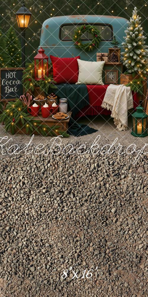 Kate Sweep Christmas Hot Cocoa Backdrop Designed by Mini MakeBelieve