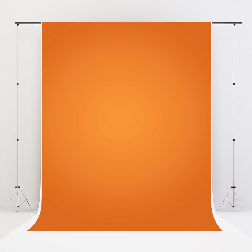 Kate Solid Solid Orange Photo Vinyl Floor Backdrop