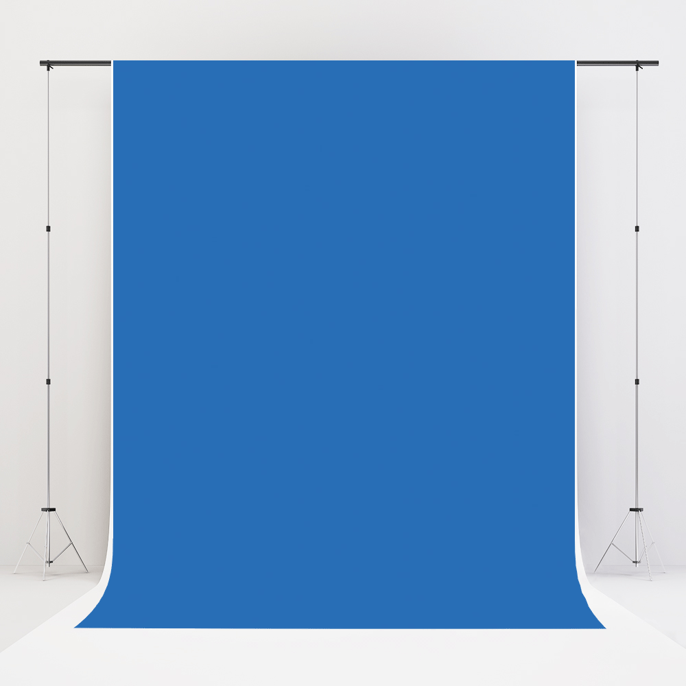 Kate Solid Blue Vinyl Floor Backdrop for Photography