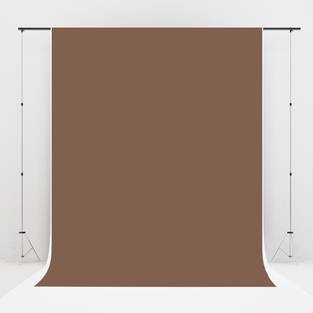 Kate Solid Retro Chocolate Color Vinyl Floor Backdrop