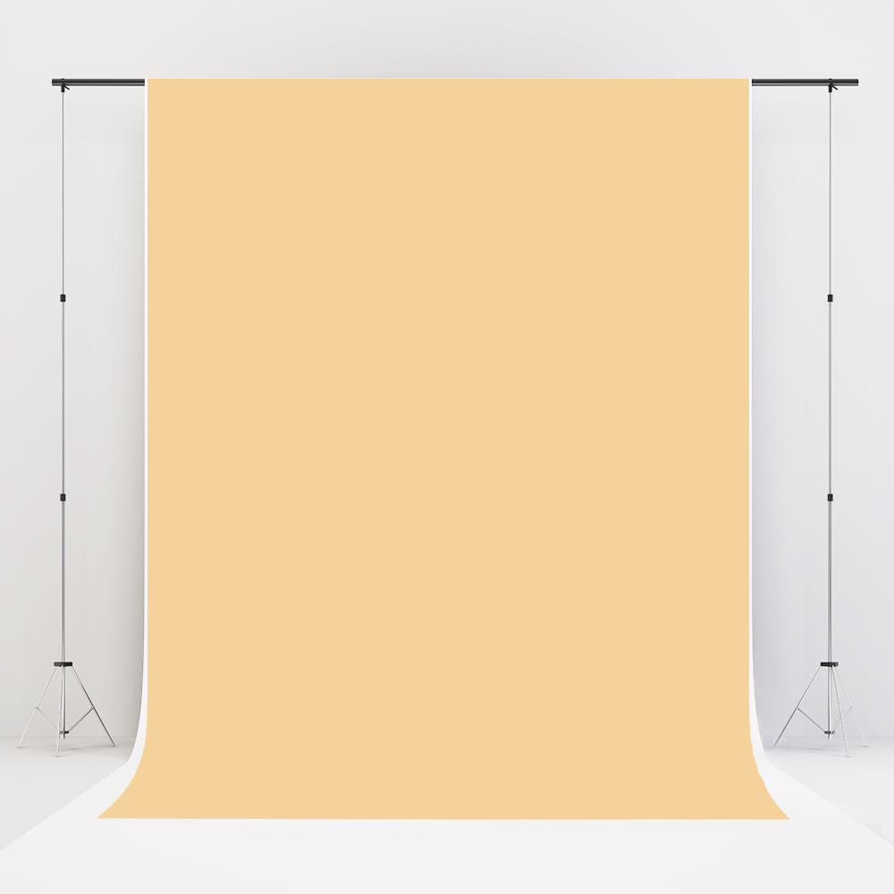 Kate Solid Retro Light Orange Vinyl Backdrop