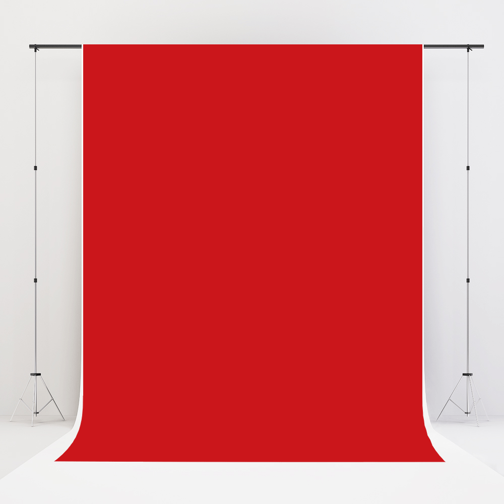 Kate Solid Venetian Red Vinyl Floor Backdrop