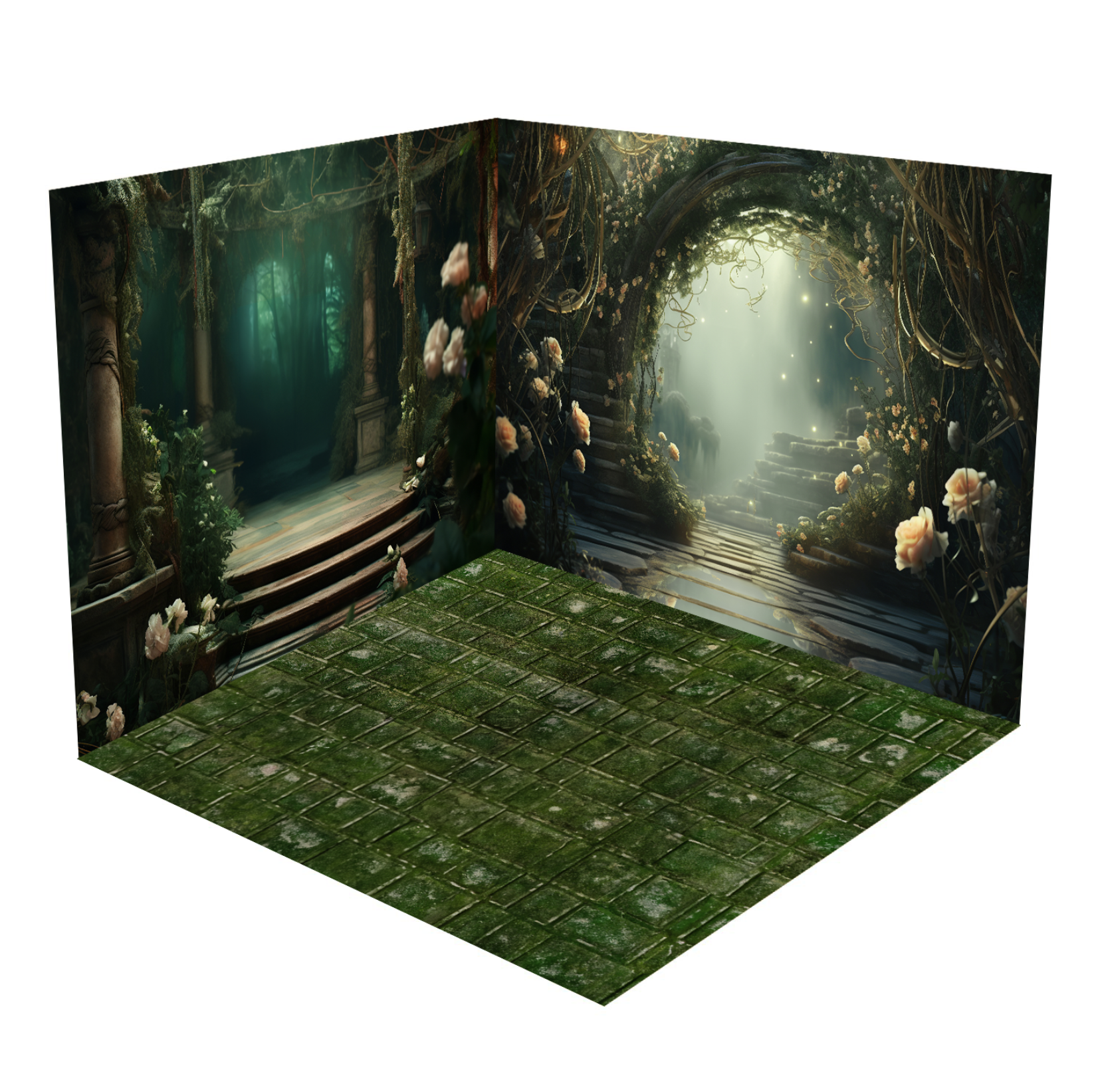 Kate Summer Wondeland Green Room Set(8ftx8ft&10ftx8ft&8ftx10ft) - Kate Backdrop AU