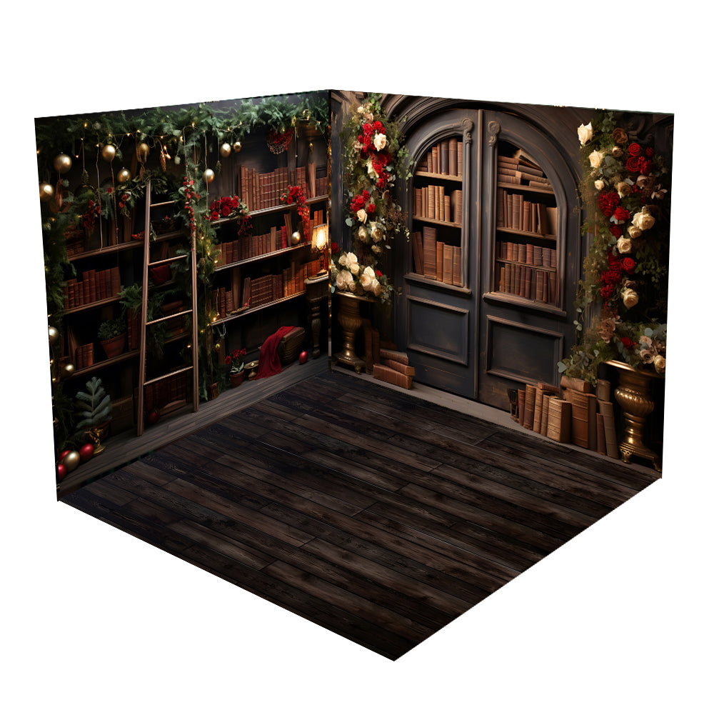 Kate Romantic Book Rose Room Set(8ftx8ft&10ftx8ft&8ftx10ft) - Kate Backdrop AU