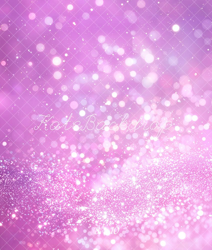 Kate Fleece Purple Sparkling Bokeh Backdrop Designed by Chain Photography