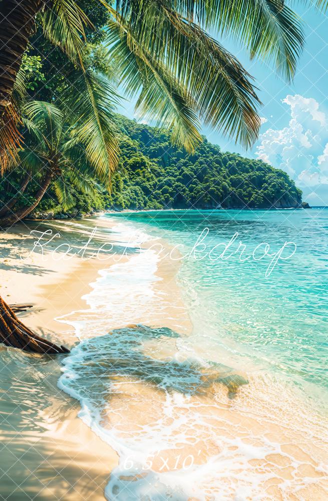 Kate Fleece Summer Sea View Backdrop Designed by Emetselch