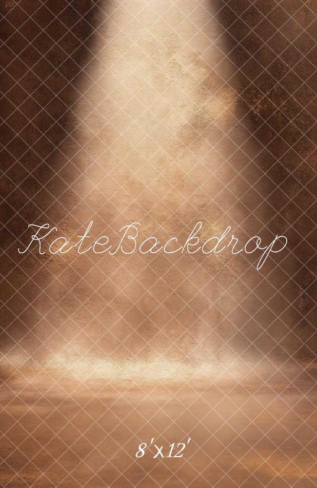 NEW Kate Fleece Retro Brown Light Abstract Backdrop Designed by Kate Image