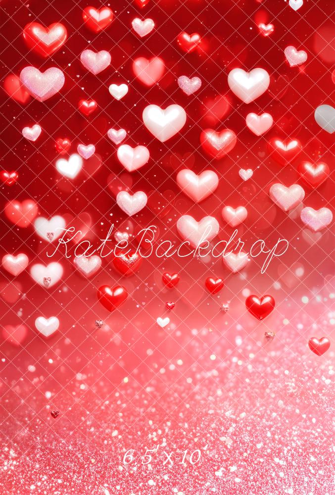 Kate Fleece Valentine's Day Heart Backdrop Designed by Kate Image