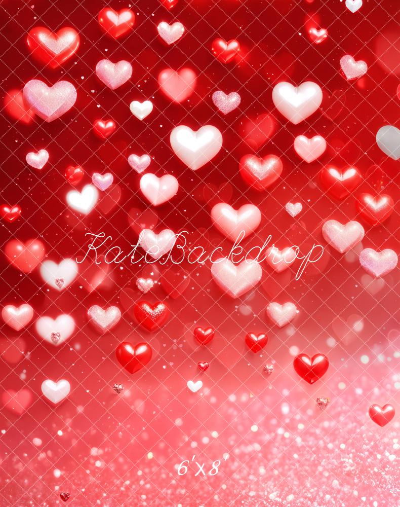 Kate Fleece Valentine's Day Heart Backdrop Designed by Kate Image