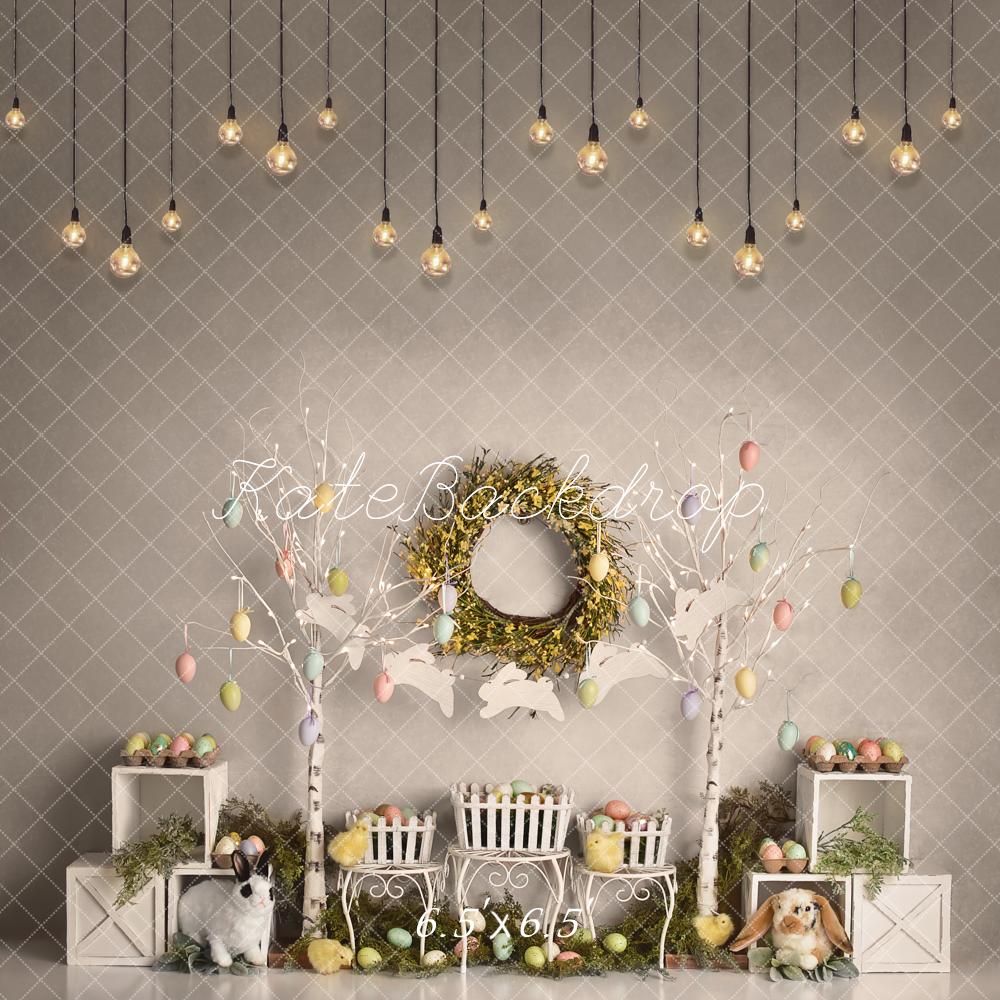 Kate Easter Egg Trees Bunnies Backdrop Designed By Mandy Ringe Photography - Kate Backdrop AU