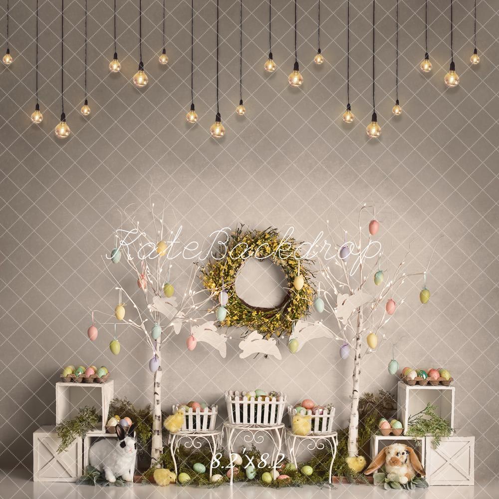 Kate Easter Egg Trees Bunnies Backdrop Designed By Mandy Ringe Photography - Kate Backdrop AU