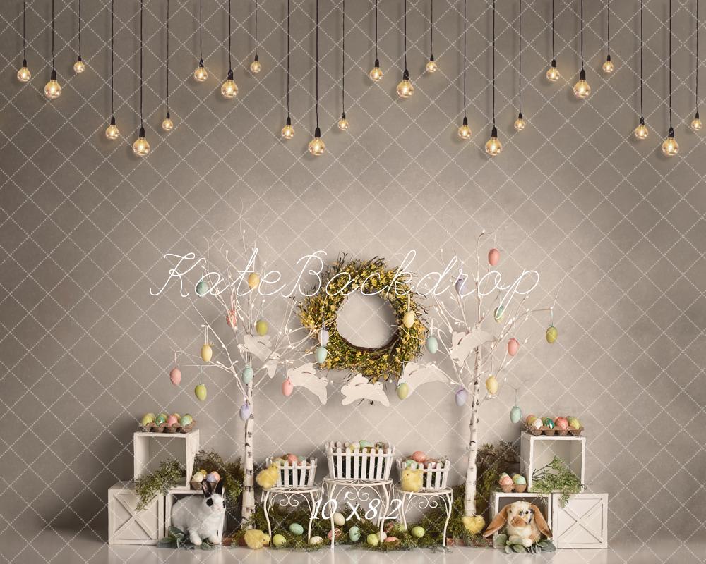 Kate Easter Egg Trees Bunnies Backdrop Designed By Mandy Ringe Photography - Kate Backdrop AU
