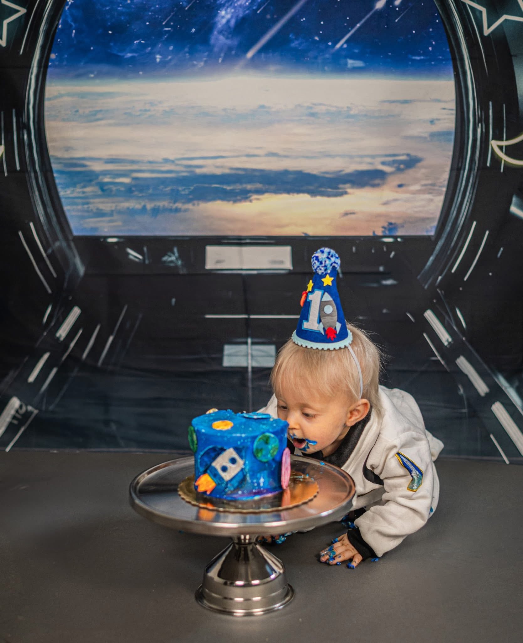 Kate Space Ship Backdrop Meteor for Photography - Kate Backdrop AU