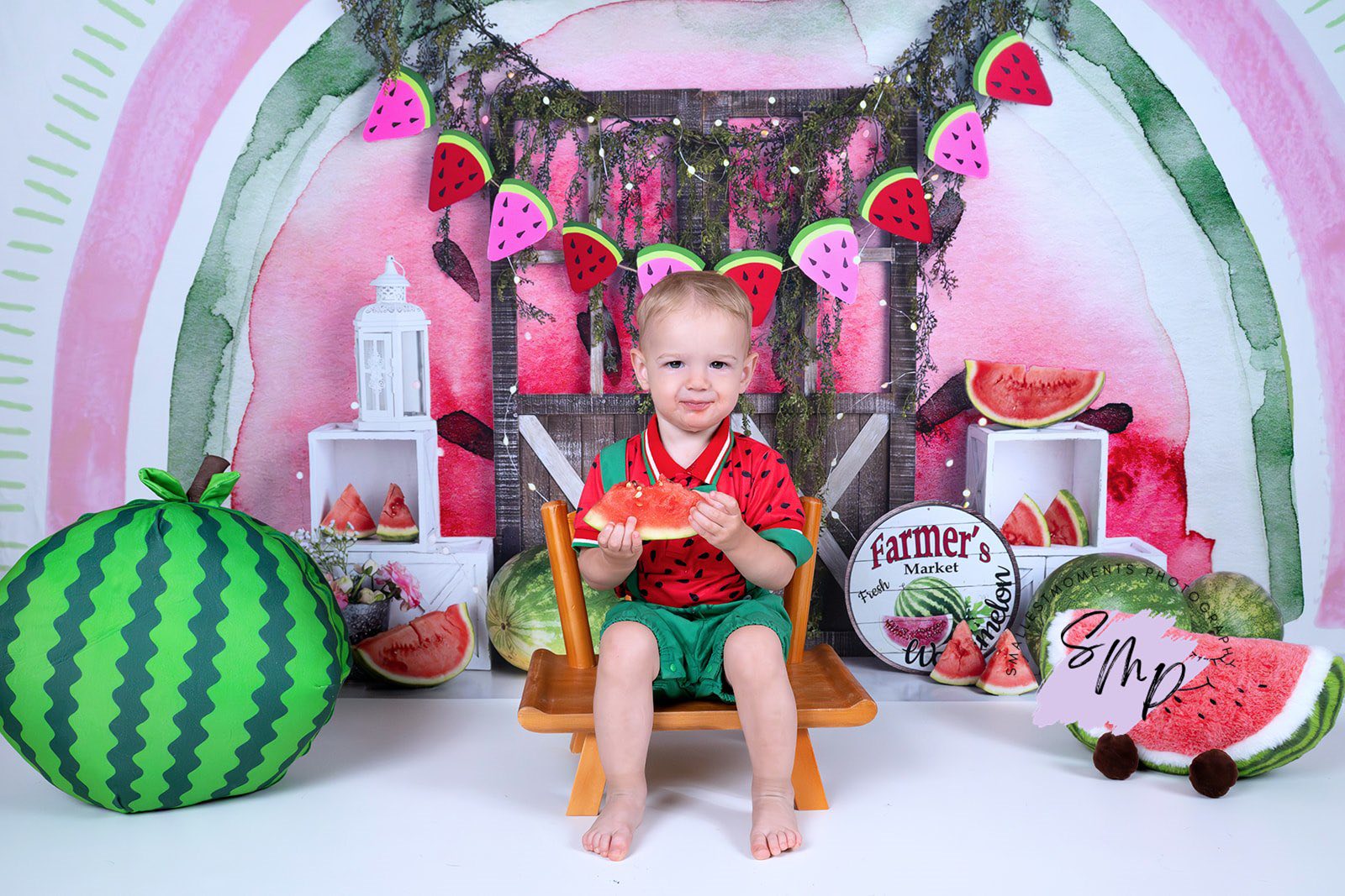 Kate Watermelon Celebration Backdrop Designed by Mandy Ringe Photography