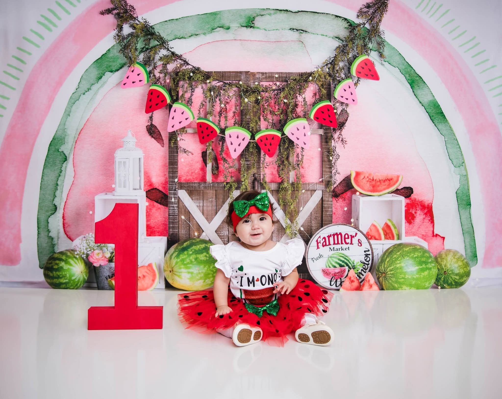 Kate Watermelon Celebration Backdrop Designed by Mandy Ringe Photography