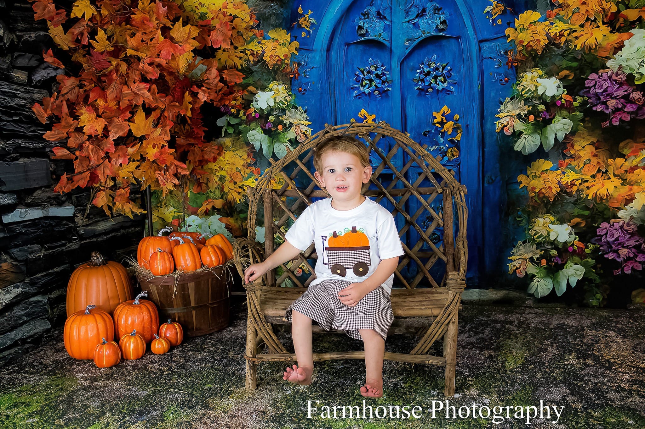 Kate Fall Entry Backdrop Designed by Candice Compton