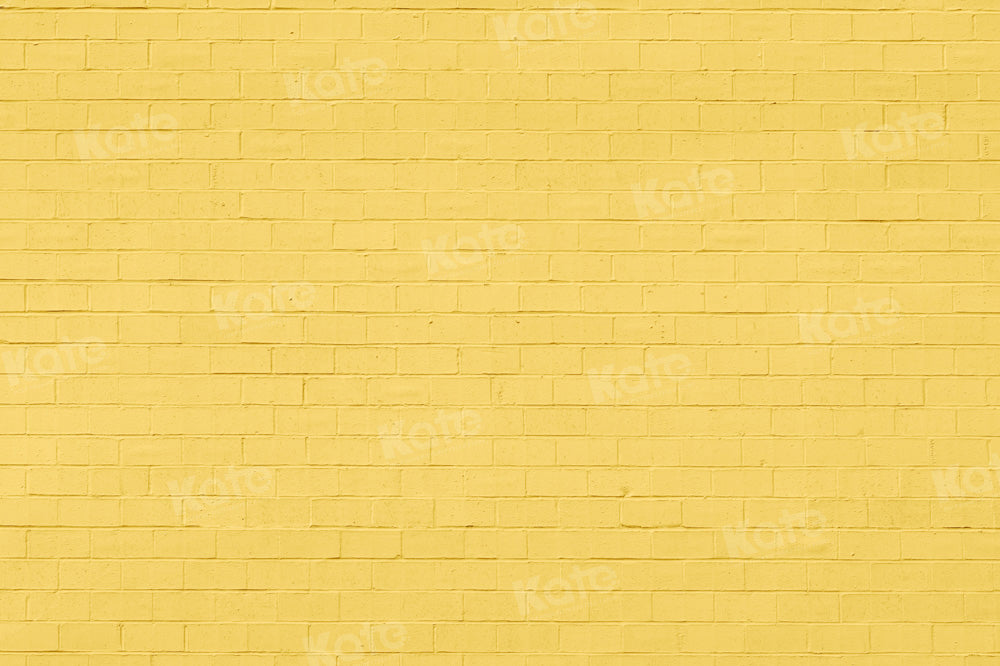 Lightning Deals-#1 Kate Yellow Brick Wall Backdrop Designed by Chain Photography