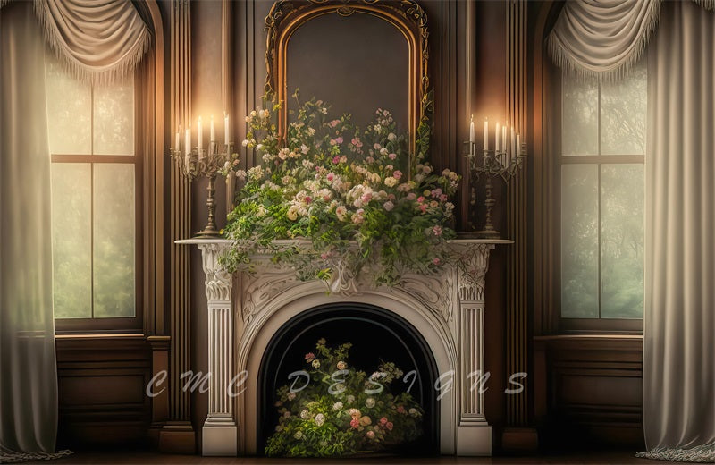 LONSALE Kate Warm Victorian Manor Backdrop Designed by Candice Compton