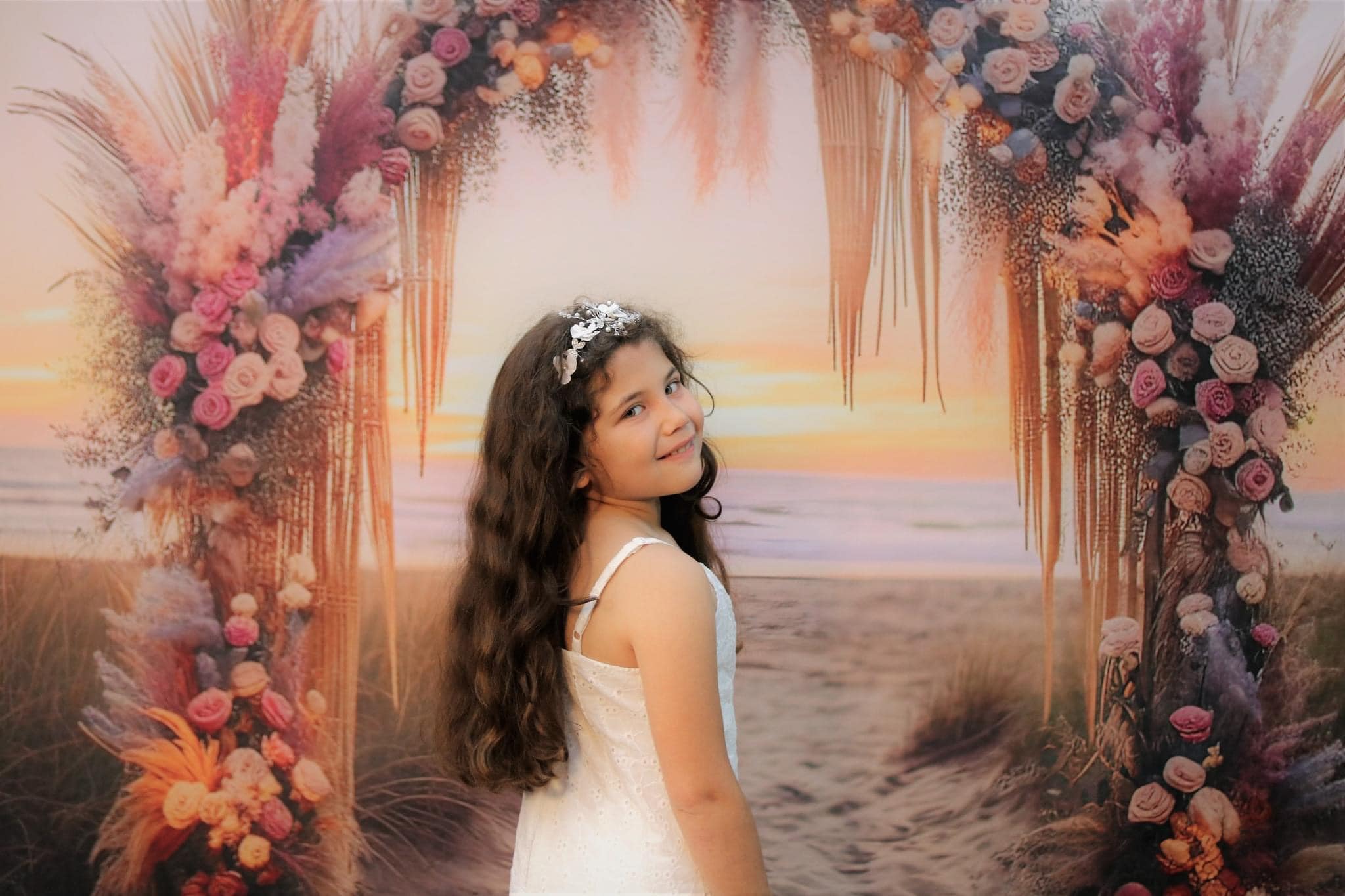 Kate Sunset Arch Backdrop Cake Smash Birthday Designed by Mini MakeBelieve - Kate Backdrop AU