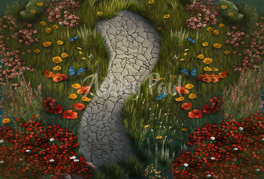 Kate Meadow with Pathfloor Backdrop Designed by Ashley Paul - Kate Backdrop AU