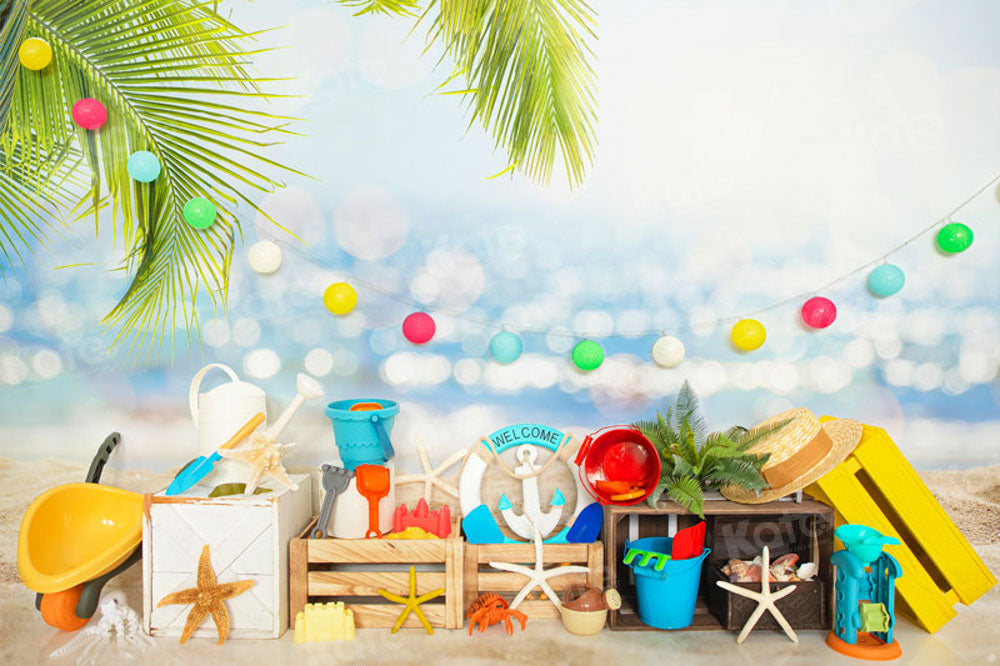 Kate Beach Summer Backdrop Bokeh for Photography - Kate Backdrop AU